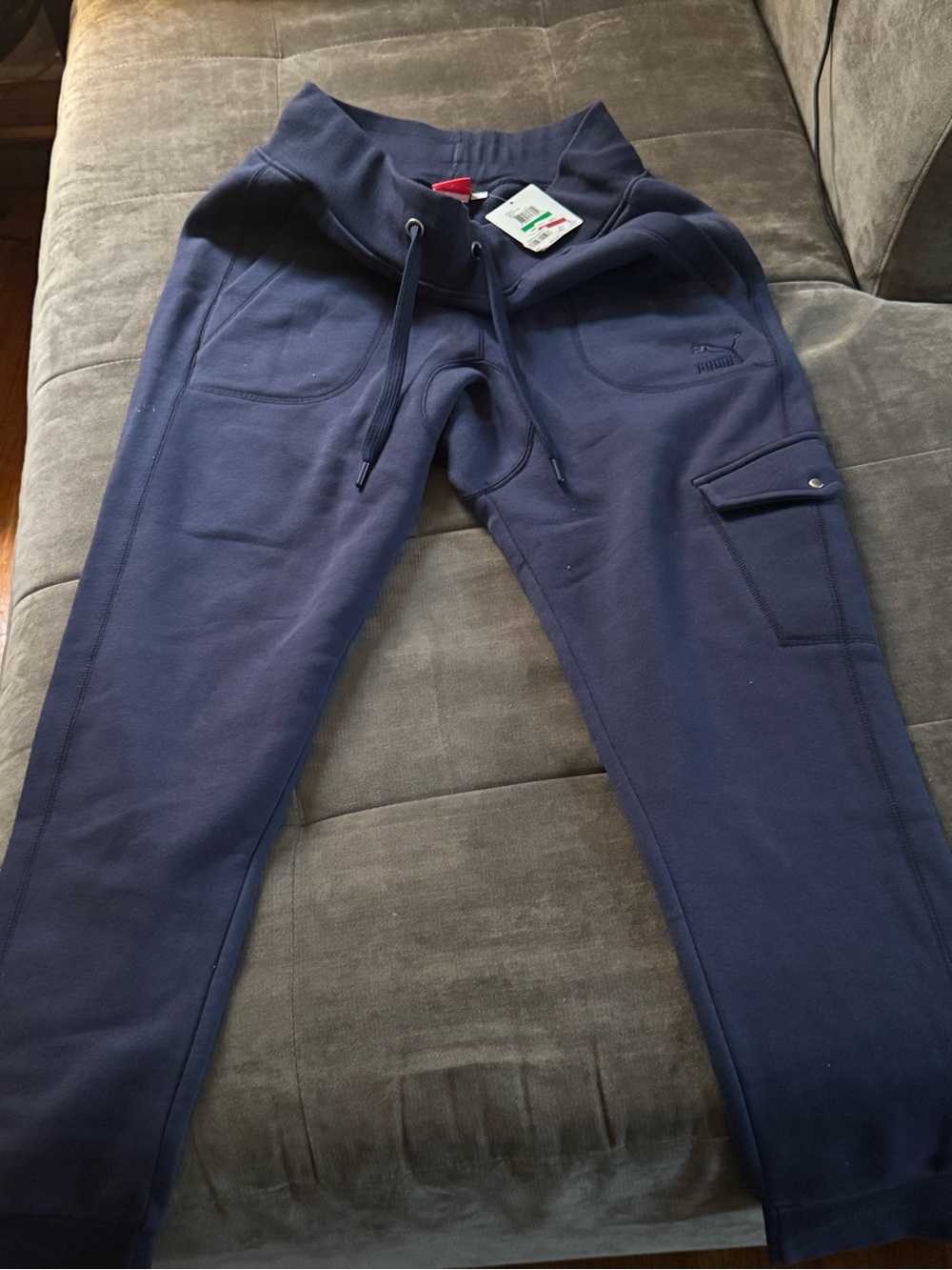 Puma Men’s Navy Blue Drawstring Joggers